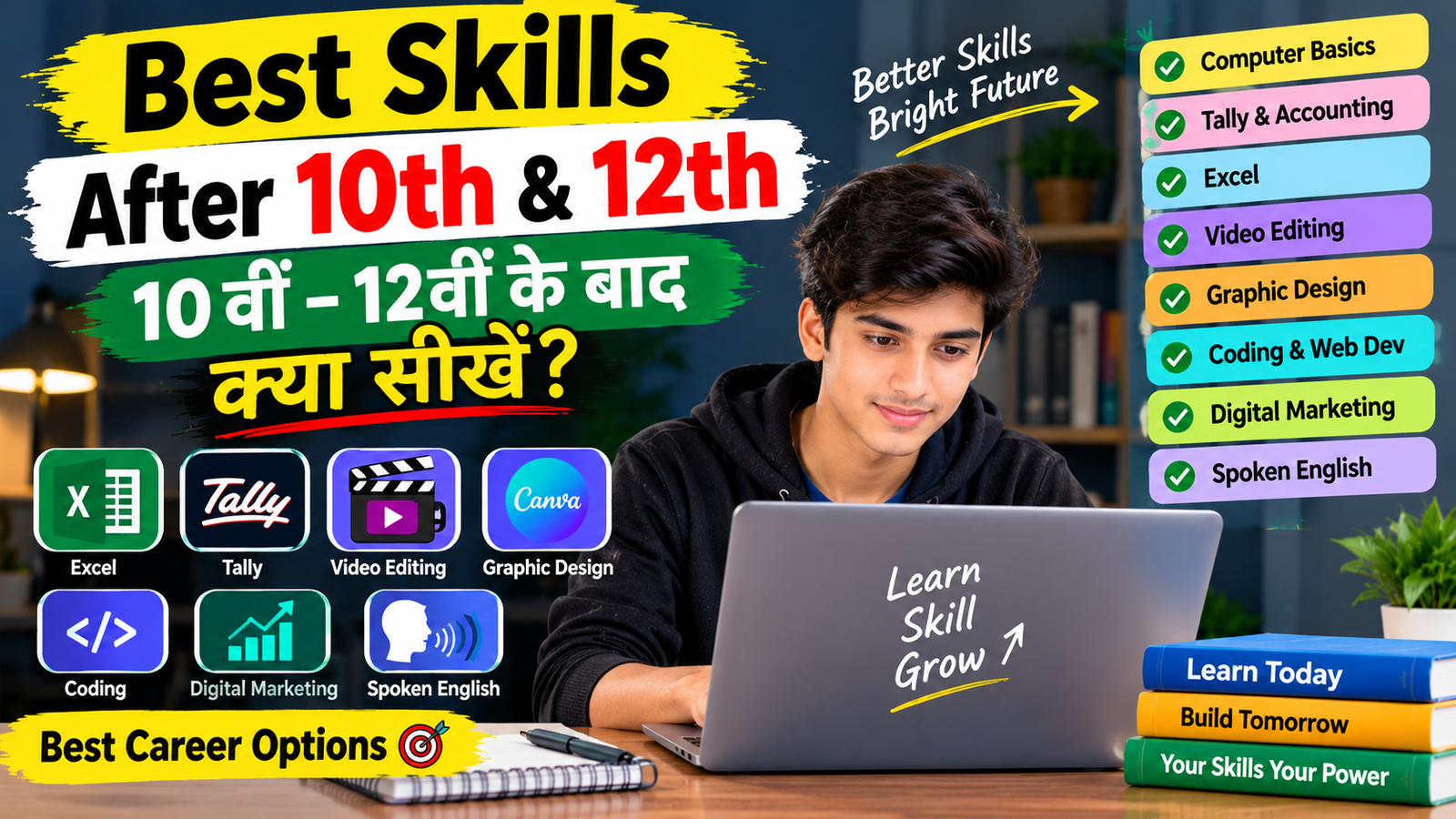 After 10th or 12th: Which Skills Should You Learn? | 10वीं–12वीं के बाद कौन-सी स्किल सीखें?